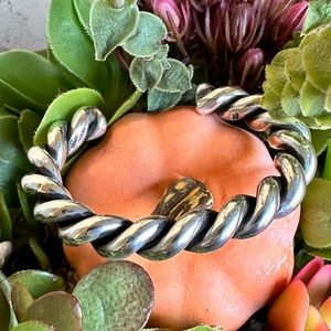 Chunky twist cuff bracelet